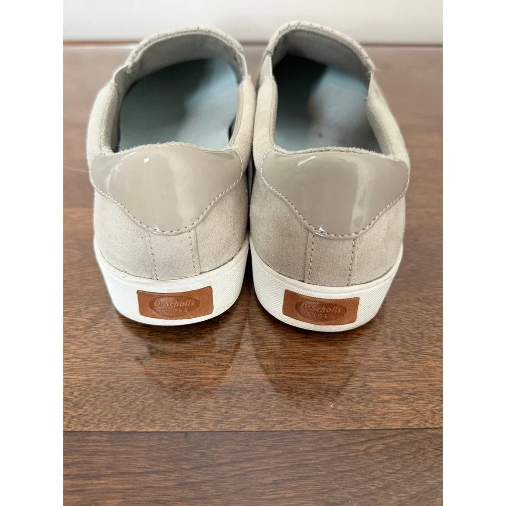 Dr. Scholl's Be Free Beige Perforated Slip-On Sneakers Comfort Shoes Women's